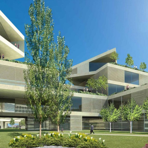 Masterplan for Area Ex Hospital Competition_render