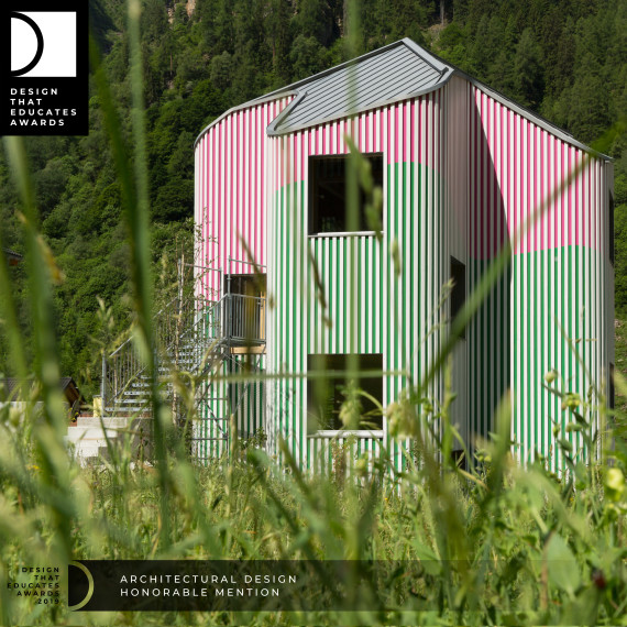 HONORABLE MENTION FOR SWISSHOUSE XXXII IN ROSSA, SWITZERLAND, AT DESIGN THAT EDUCATES AWARDS 2019